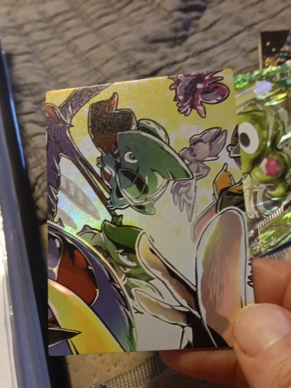 Green Holographic Trading Card Sleeve - Unbranded